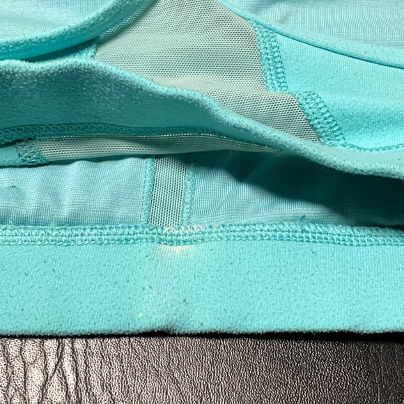 lululemon athletica Turquoise Sports Bra in Angle Blue Strappy Y Top - Picture 9 of 9